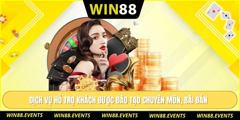 Dịch vụ hỗ trợ khách được đào tạo chuyên môn, bài bản