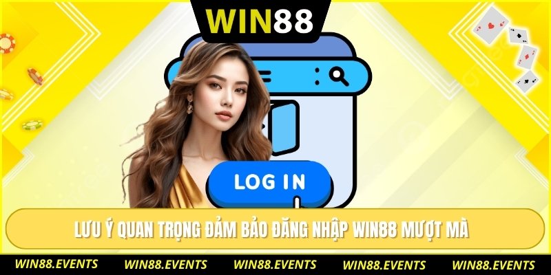 Lưu ý quan trọng đảm bảo đăng nhập WIN88 mượt mà